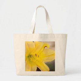 Gelbe blühende Canna Blumen-Taschen-Tasche Jumbo Stoffbeutel
