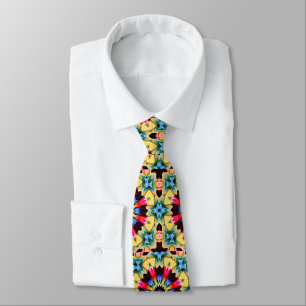 Gelbe Blume Abstrakt Neck Tie Krawatte
