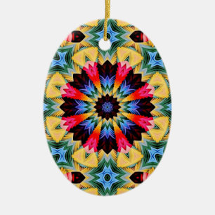 Gelbe Blume Abstrakt Ornament