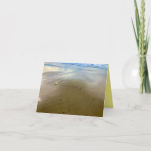 Gelbe Blume auf dem Meer Karte