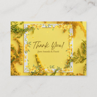 Gelbe Blume Begleitkarte