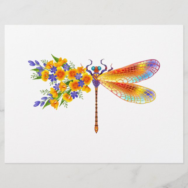 Gelbe Blume Briefbogen (Vorderseite)