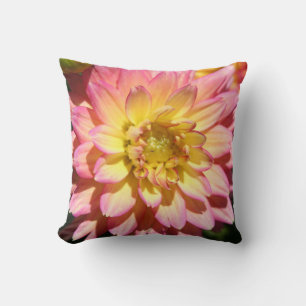 Gelbe Blume Dahlia Kissen