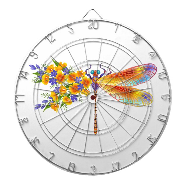 Gelbe Blume Dartscheibe (vorne)