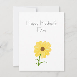 Gelbe Blume Feiertagskarte