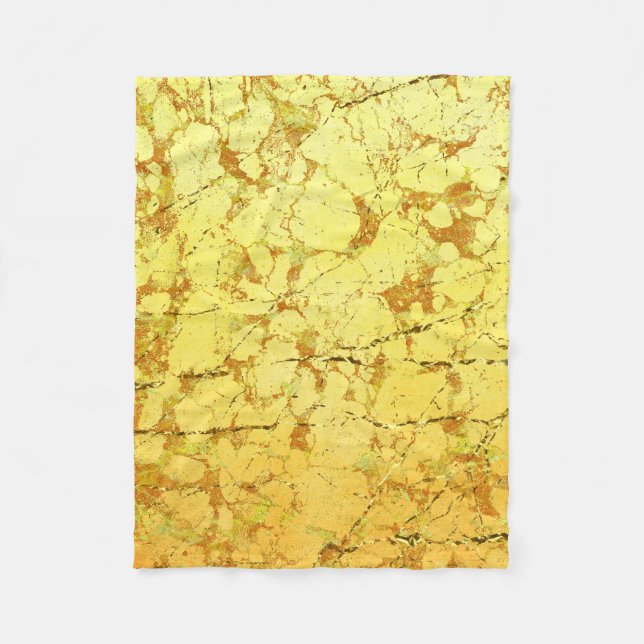 Gelbe Blume Fleecedecke (Vorderseite)