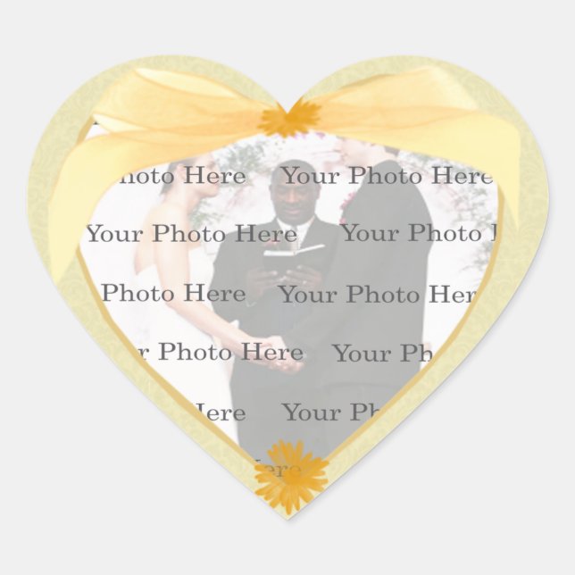 Gelbe Blume Foto Sticker (Vorderseite)
