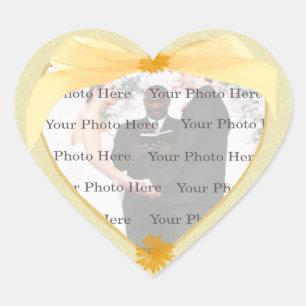 Gelbe Blume Foto Sticker
