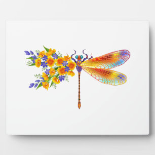 Gelbe Blume Fotoplatte