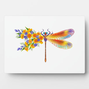 Gelbe Blume Fotoplatte