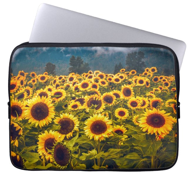 Gelbe Blume für Blumenfelder Laptopschutzhülle (Vorderseite)