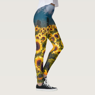 Gelbe Blume für Blumenfelder Leggings