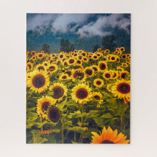 Gelbe Blume für Blumenfelder Puzzle