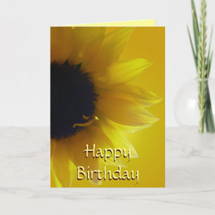 Gelbe Blume Geburtstagskarten Karte