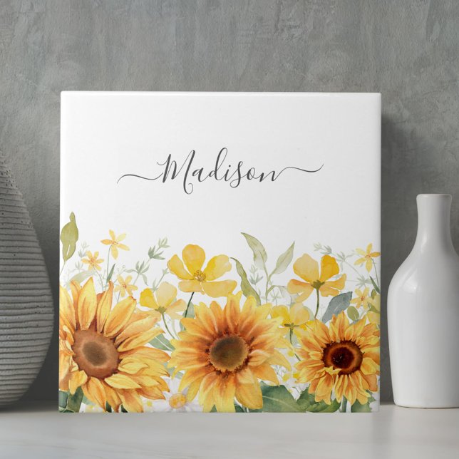 Gelbe Blume Gelbblüte Botanisch Fliese (Close up)