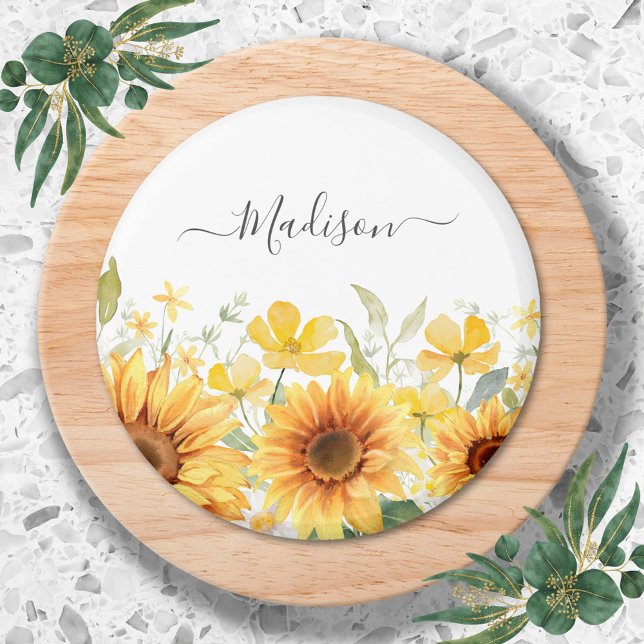 Gelbe Blume Gelbblüte Botanisch Magnet (Close up)