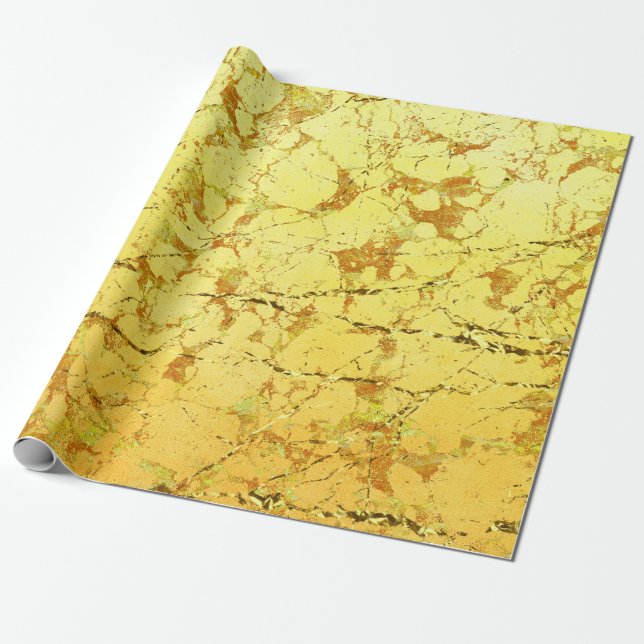 Gelbe Blume Geschenkpapier (Ungerollt)