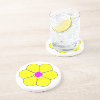 Gelbe Blume Getränkeuntersetzer