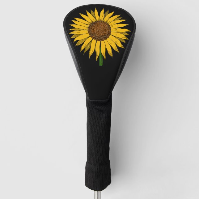 Gelbe Blume Golf Headcover (Vorderseite)