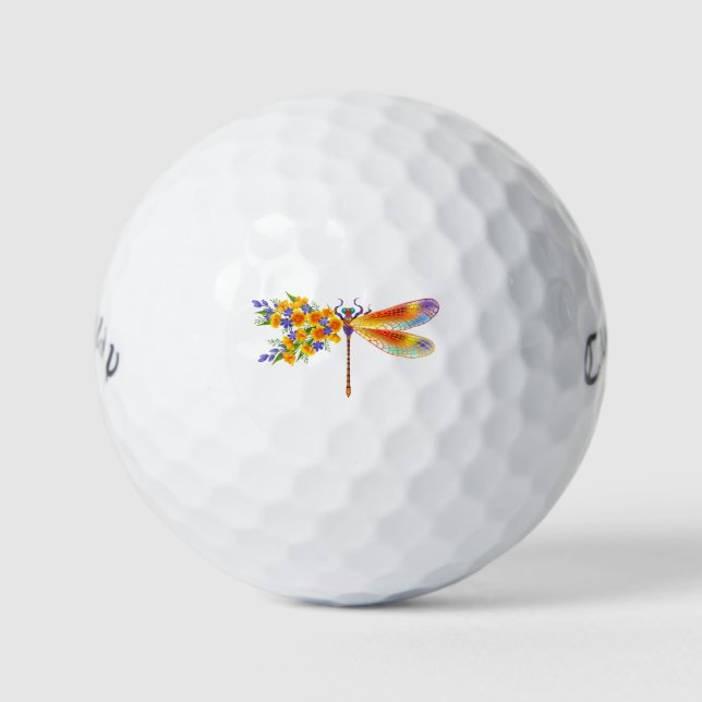 Gelbe Blume Golfball (Vorderseite)