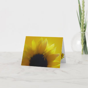 Gelbe Blume-Grußkarte für Sonnenblumen Karte