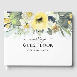 Gelbe Blume Hochzeit Gästebuch