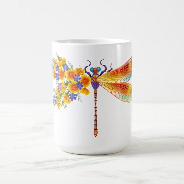 Gelbe Blume Kaffeetasse (Mittel)