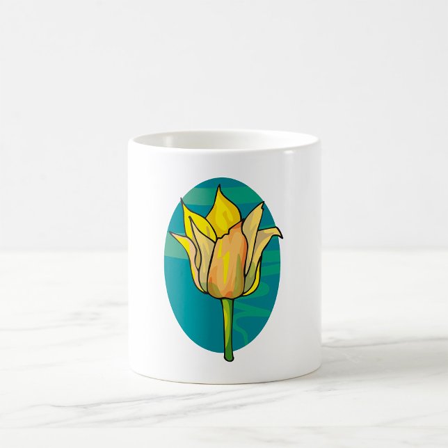Gelbe Blume Kaffeetasse (Von Creator hochgeladen)