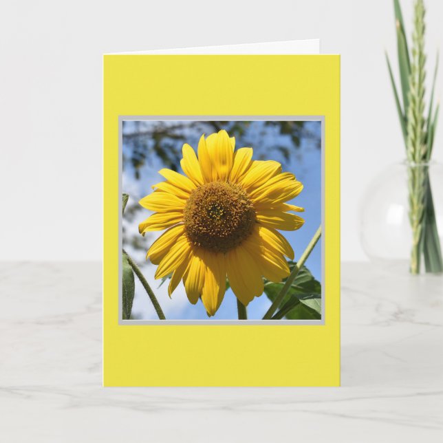 Gelbe Blume Karte (Vorderseite)