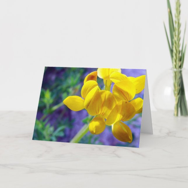 Gelbe Blume Karte (Vorderseite)