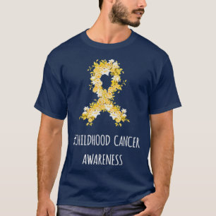 Gelbe Blume Kinderkrebs-Bewusstsein T-Shirt