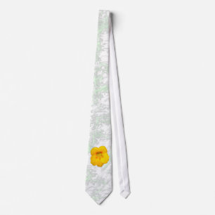 Gelbe Blume Krawatte