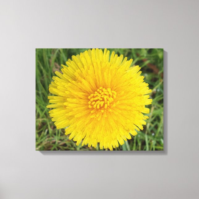 Gelbe Blume Leinwand (Vorderseite)