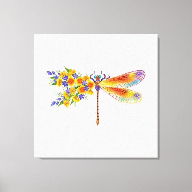 Gelbe Blume Leinwanddruck (Vorderseite)