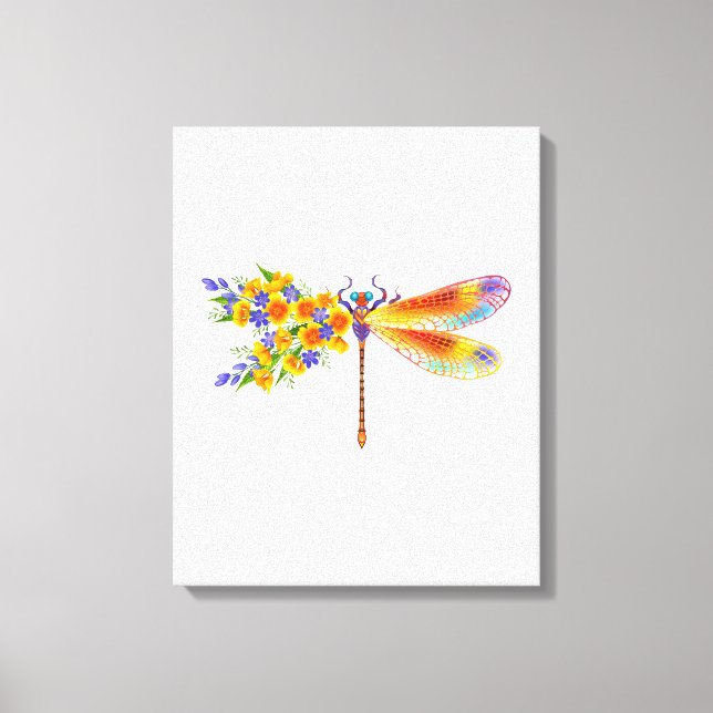 Gelbe Blume Leinwanddruck (Vorderseite)