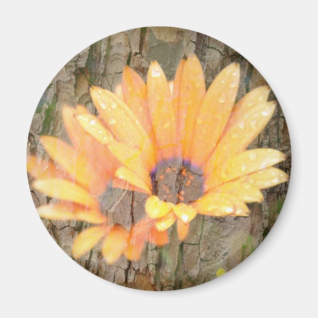 Gelbe Blume Magnet (Vorne)