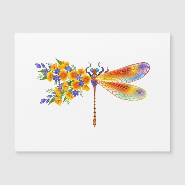 Gelbe Blume Magnetkarte (Vorderseite)