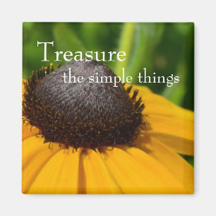 Gelbe Blume Makro Magnet