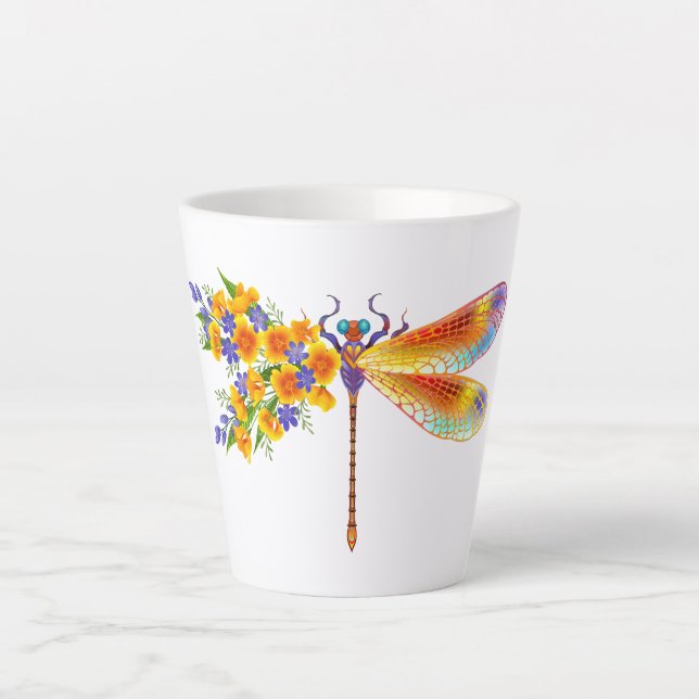 Gelbe Blume Milchtasse (Vorderseite)