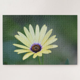 Gelbe Blume mit Grün Puzzle