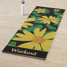 Gelbe Blume mit grünen Blätter