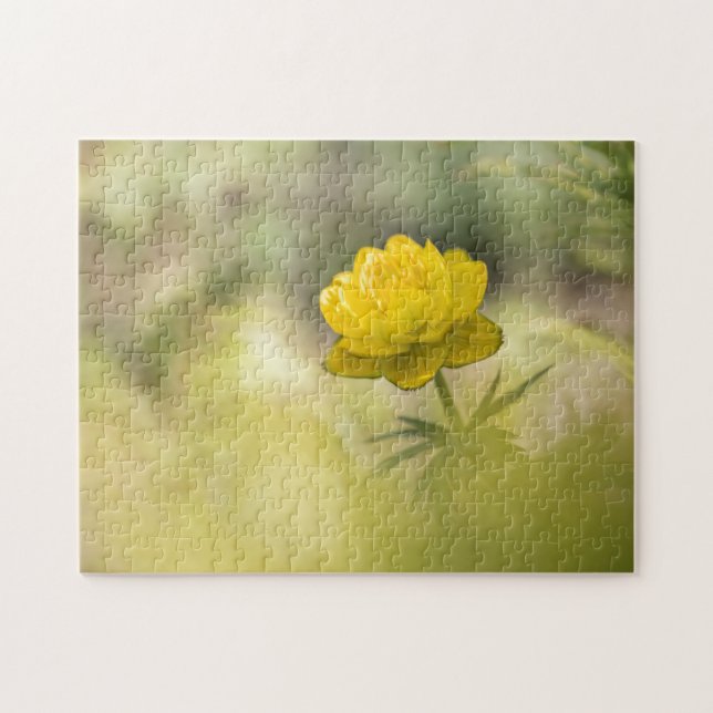 Gelbe Blume Natur Foto Puzzle (Horizontal)