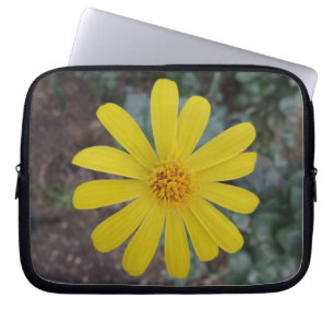 Gelbe Blume Neopren Laptop-Sieb 10 Zoll Laptopschutzhülle
