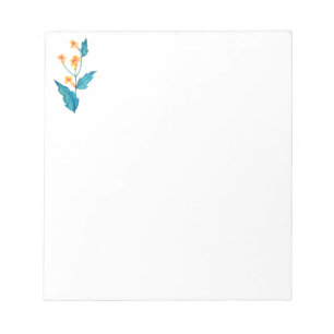Gelbe Blume Notizblock