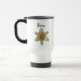Gelbe Blume Personalisiert Reisebecher