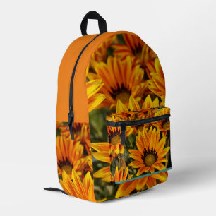 Gelbe Blume Pflanze Lover Bedruckter Rucksack