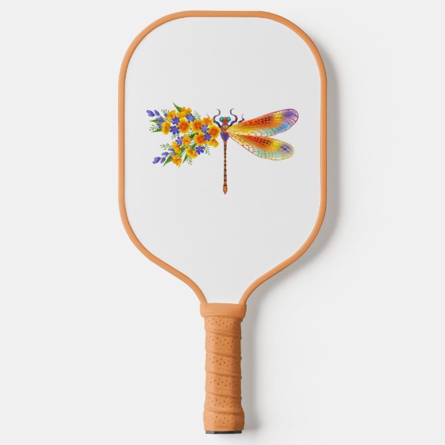 Gelbe Blume Pickleball Schläger (Vorderseite)