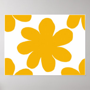 Gelbe Blume Poster