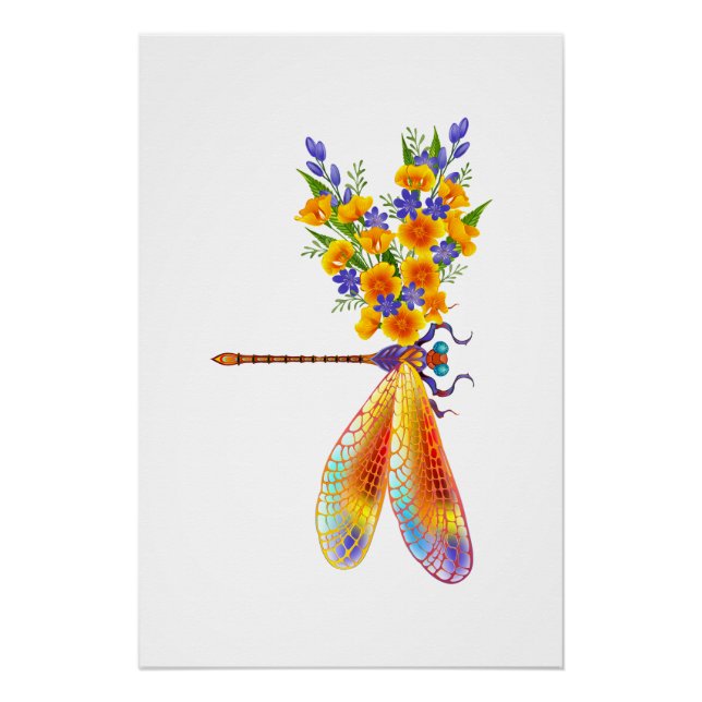 Gelbe Blume Poster (Vorderseite)