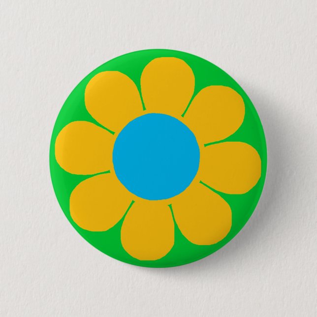 Gelbe Blume Power Button (Vorderseite)